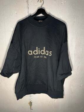 adidas x Fear of God Athletics 3/4 Sleeve Heavy Jersey Mock Neck Tee Black
